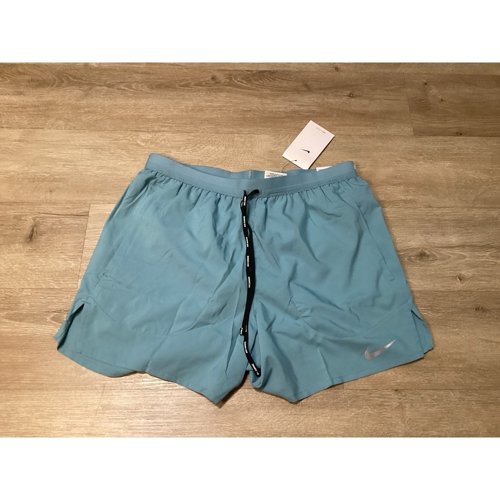 Nike Flex Stride 5" Mens Sz M Brief Lined Dri-Fit Running Shorts Blue CJ5453-464